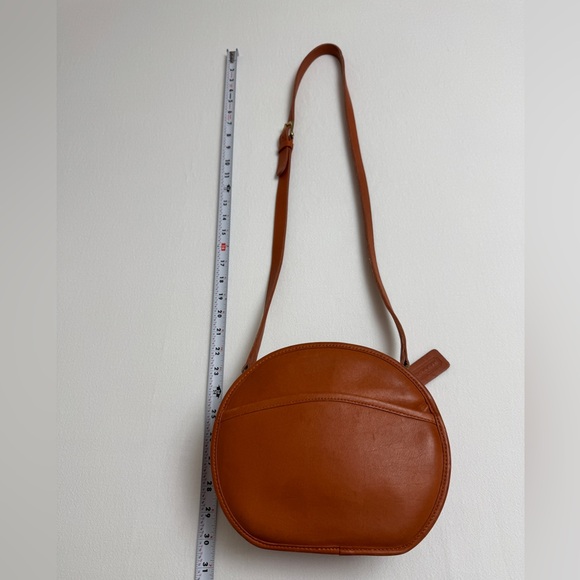 Vintage COACH Mango Orange Leather Shoulder Bag Glove Tanned USA Made Rare Retro - Picture 7 of 16